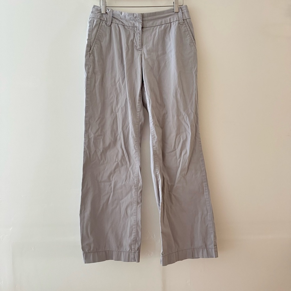 J. Crew Women's Light Gray Trousers
